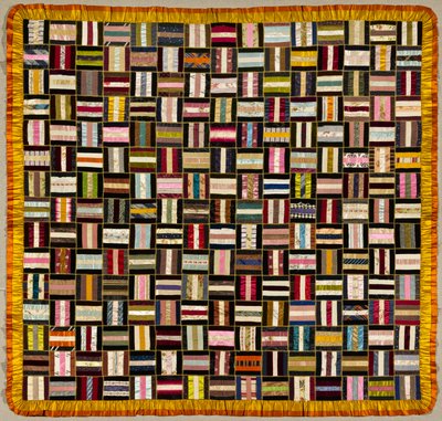 Bars Quilt, c.1880 by American School